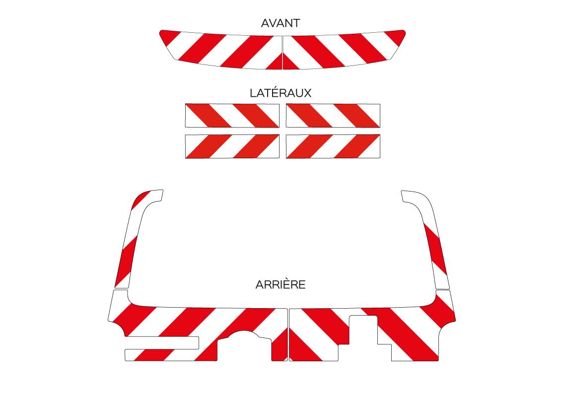 Pre-cut chevron kit Class B PEUGEOT EXPERT 2016-2023